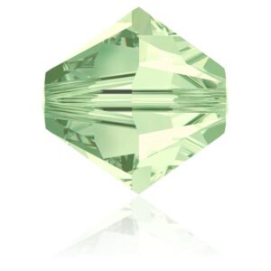 Swarovski Xilion bead (5328) Chrysolite - groen (bicone) (6 mm)