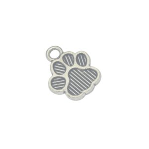 Zilverkleurige bedel - hondenpoot