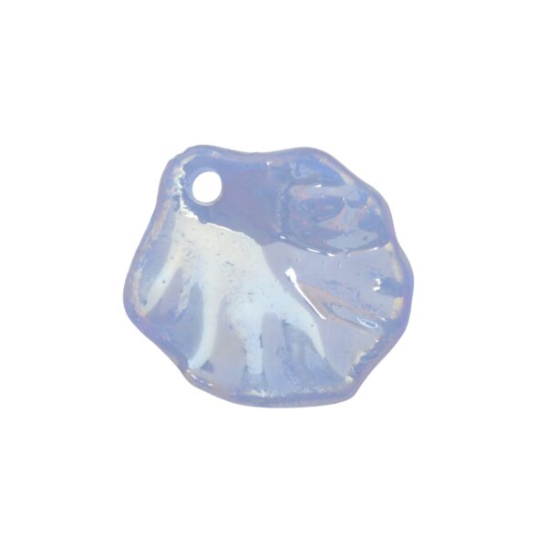 Blauwe acryl hanger - schelp