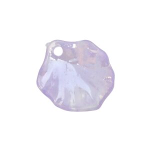 Paarse acryl hanger - schelp