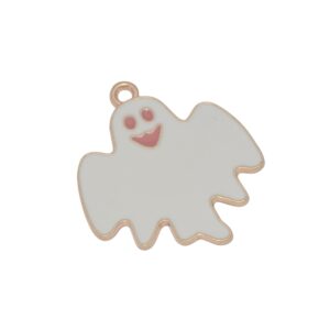 Goudkleurige/rode/witte hanger - spook