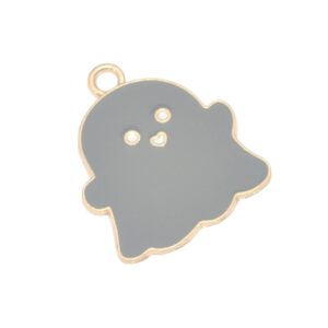 Goudkleurige/zwarte/witte hanger - spook