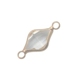 Goudkleurige/kristal kleurige hanger/connector