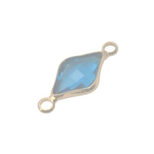 Goudkleurige/blauwe hanger/connector