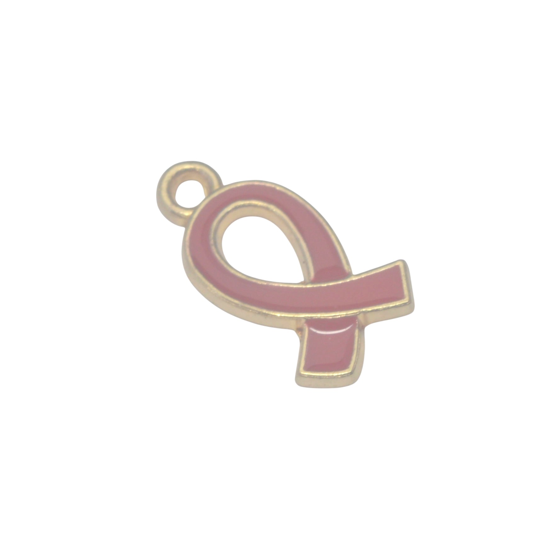 Goudkleurige/rode hanger - think pink