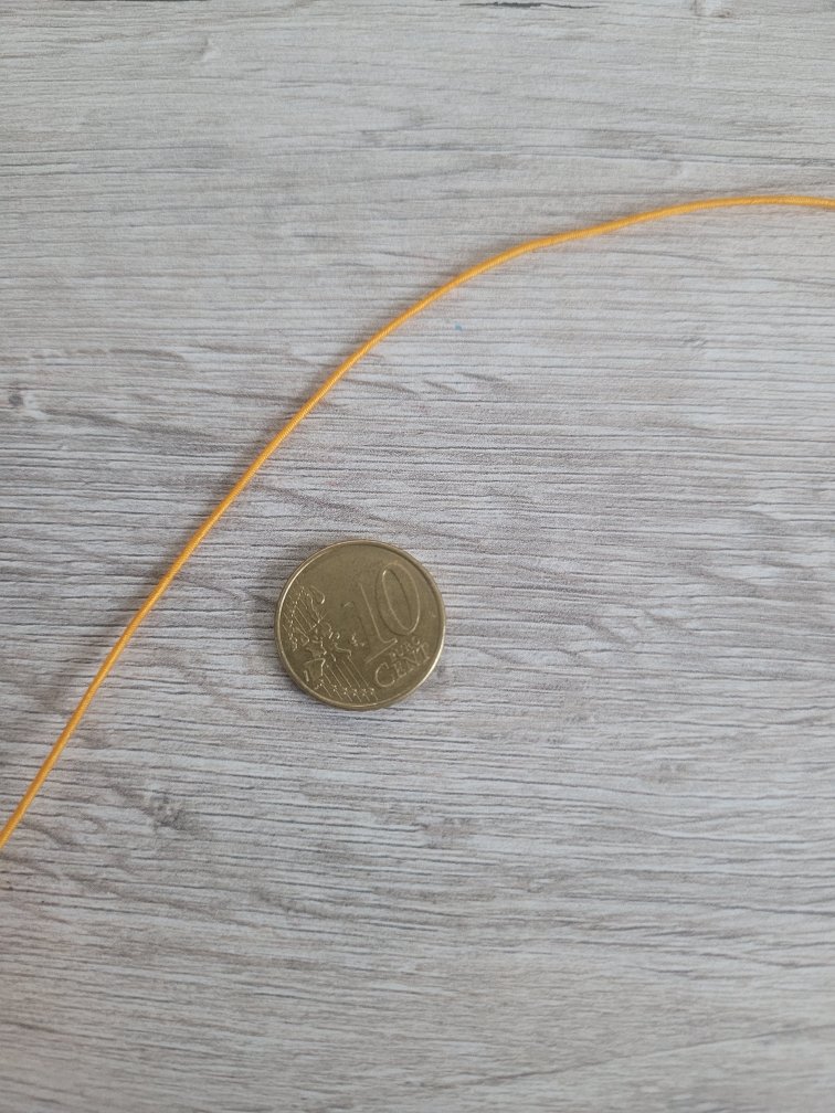 Oranje elastische draad (per 1 m)