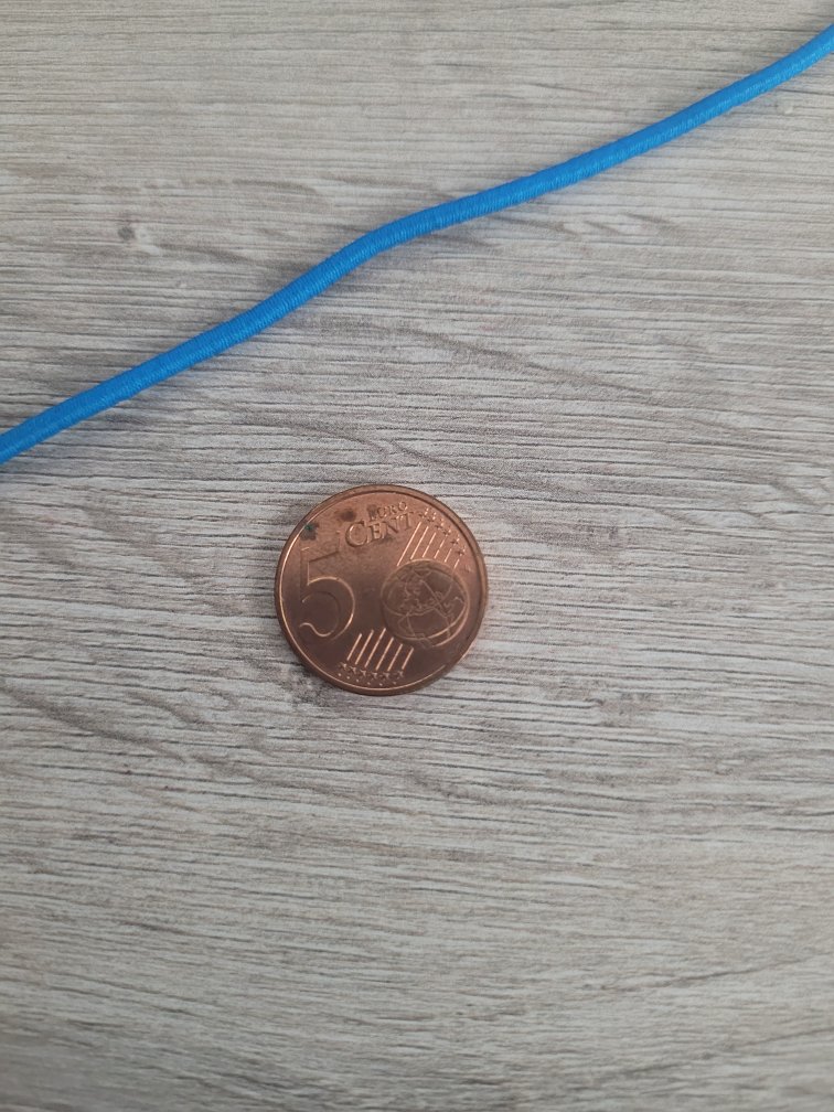 Turquoise elastische draad (per 1 m)