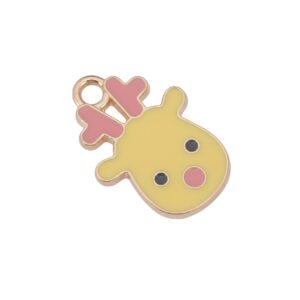 Goudkleurige/rode/zwarte/gele bedel - rendier